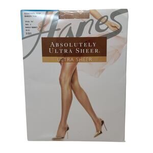 Hanes Absolutely Ultra Sheer Control Top Pantyhose Barely There Size Style 707